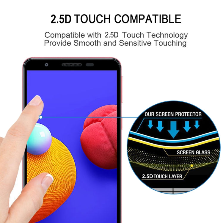 For Samsung Galaxy A01 Core Full Glue Full Screen Tempered Glass Film