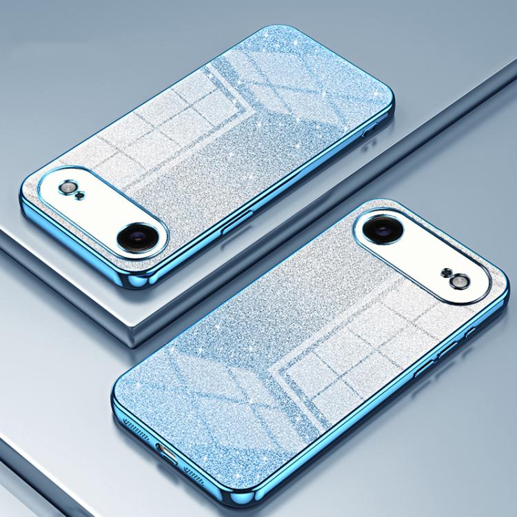 For iPhone Air Gradient Glitter Powder Electroplated Phone Case