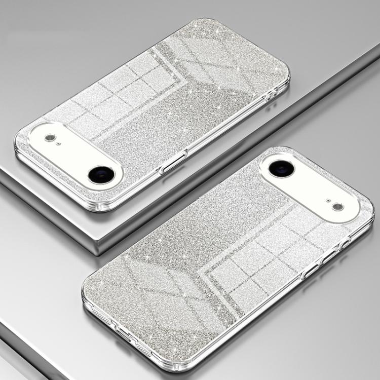For iPhone Air Gradient Glitter Powder Electroplated Phone Case