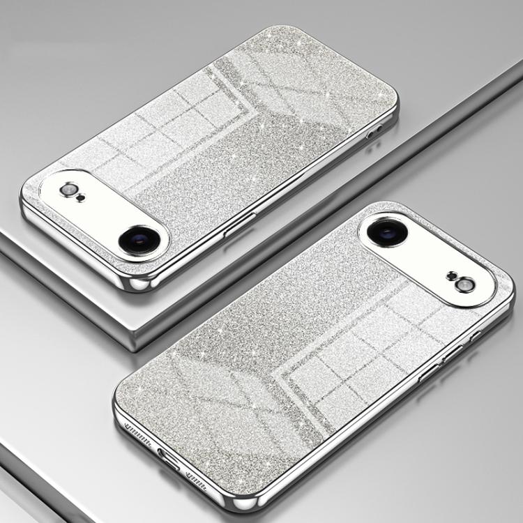 For iPhone Air Gradient Glitter Powder Electroplated Phone Case