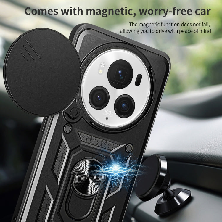 For Honor Magic6 Pro Sliding Camera Cover Design TPU+PC Phone Case