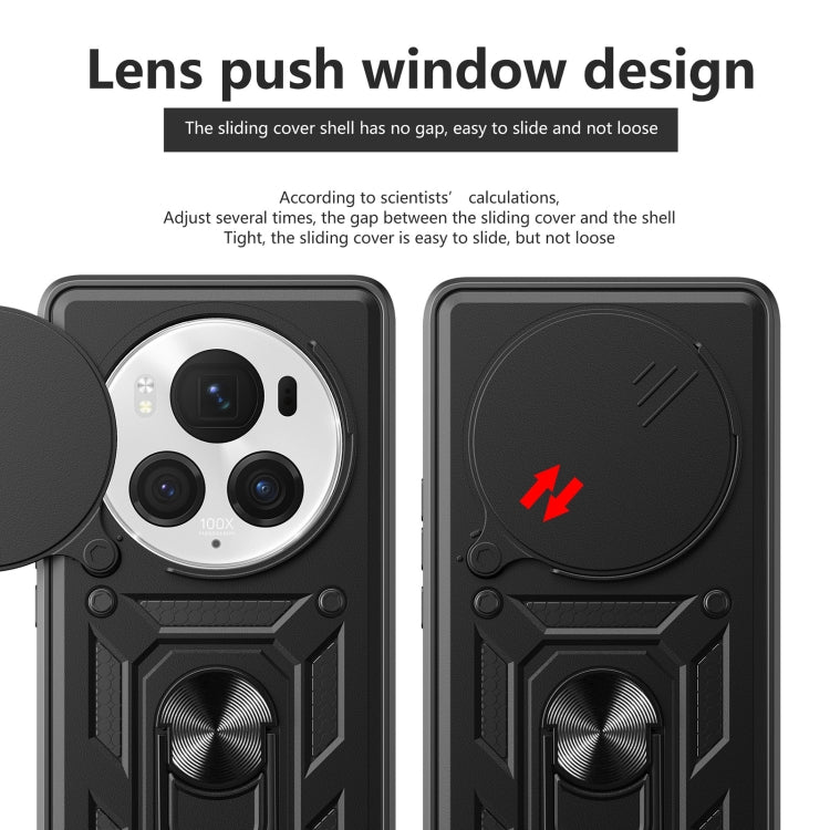 For Honor Magic6 Pro Sliding Camera Cover Design TPU+PC Phone Case