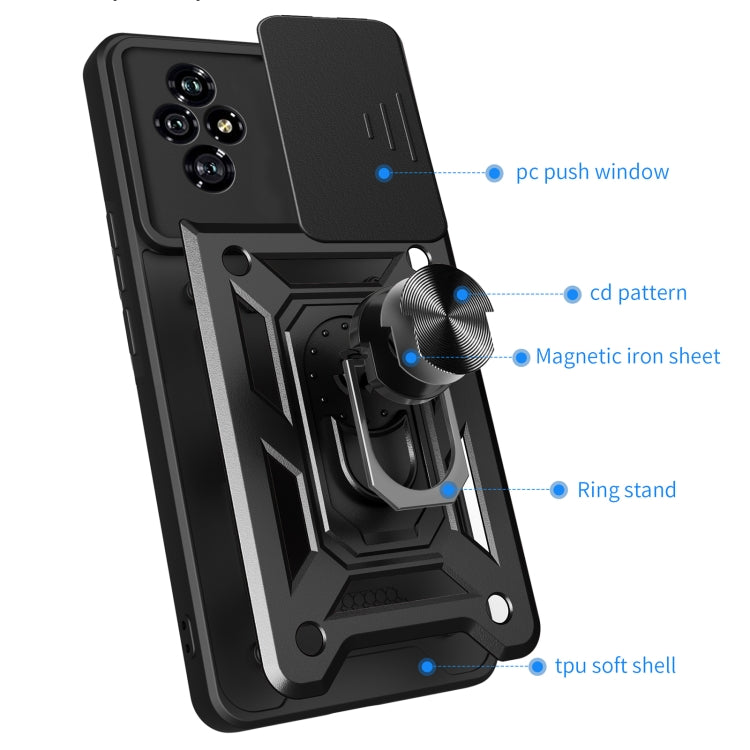 For Honor 200 Sliding Camera Cover Design TPU+PC Phone Case