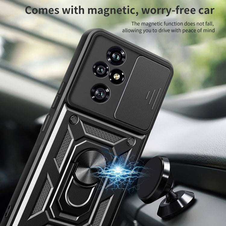 For Honor 200 Pro Sliding Camera Cover Design TPU+PC Phone Case