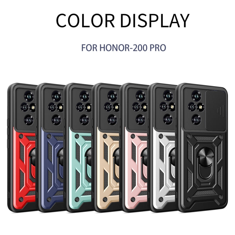 For Honor 200 Pro Sliding Camera Cover Design TPU+PC Phone Case