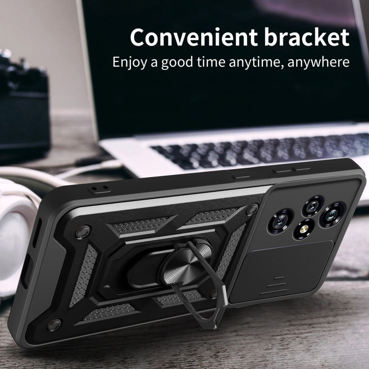 For Honor 200 Pro Sliding Camera Cover Design TPU+PC Phone Case