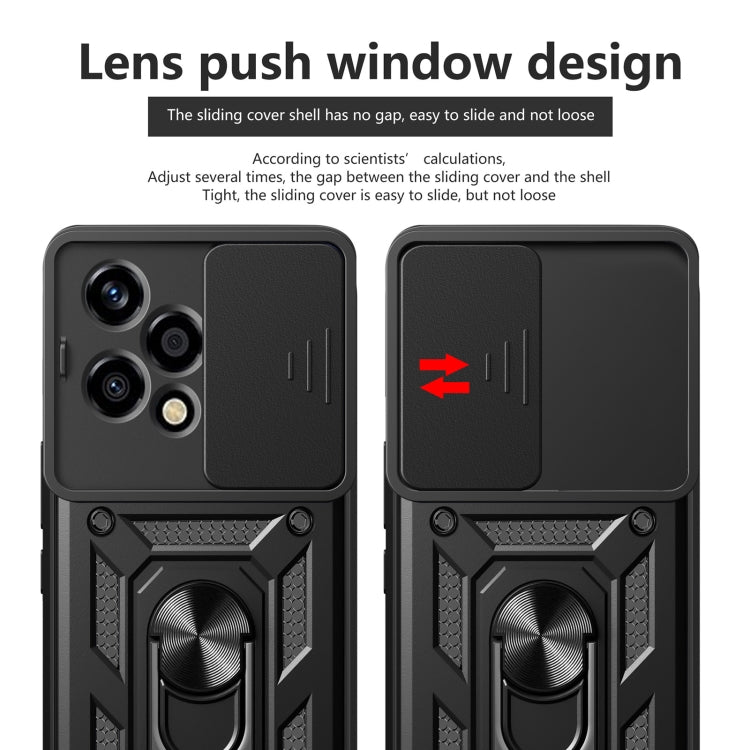 For Honor 200 Lite Global Sliding Camera Cover Design TPU+PC Phone Case