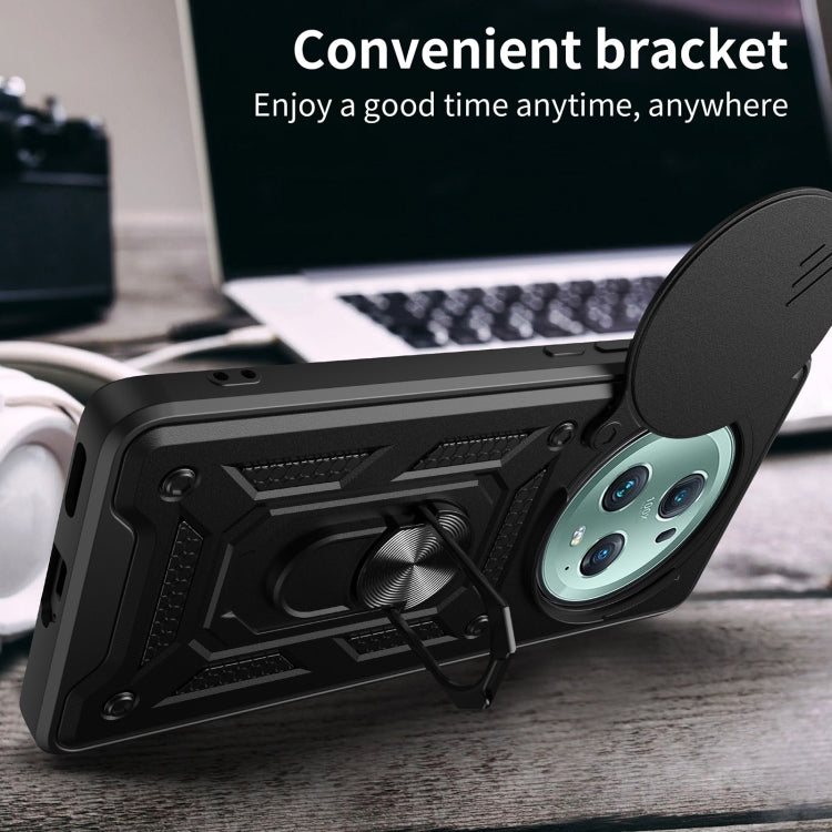 For Honor Magic5 Pro Sliding Camera Cover Design TPU+PC Phone Case