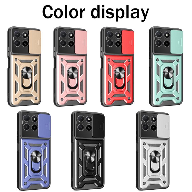 For Honor X5b Plus Sliding Camera Cover Design TPU+PC Phone Case