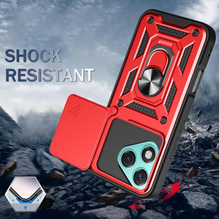 For Honor 400 Lite Global Sliding Camera Cover Design TPU+PC Phone Case