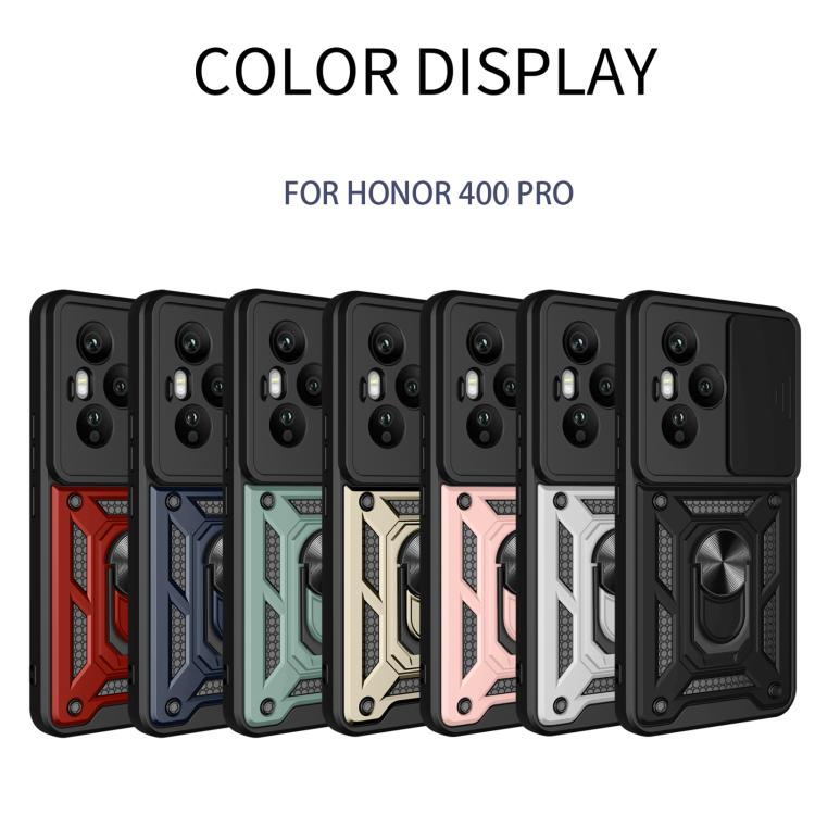 For Honor 400 Pro Global 160.8mm Sliding Camera Cover Design TPU+PC Phone Case