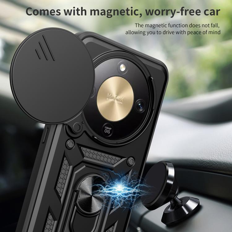 For Honor X9d 5G / X70 5G Sliding Camera Cover Design TPU+PC Phone Case