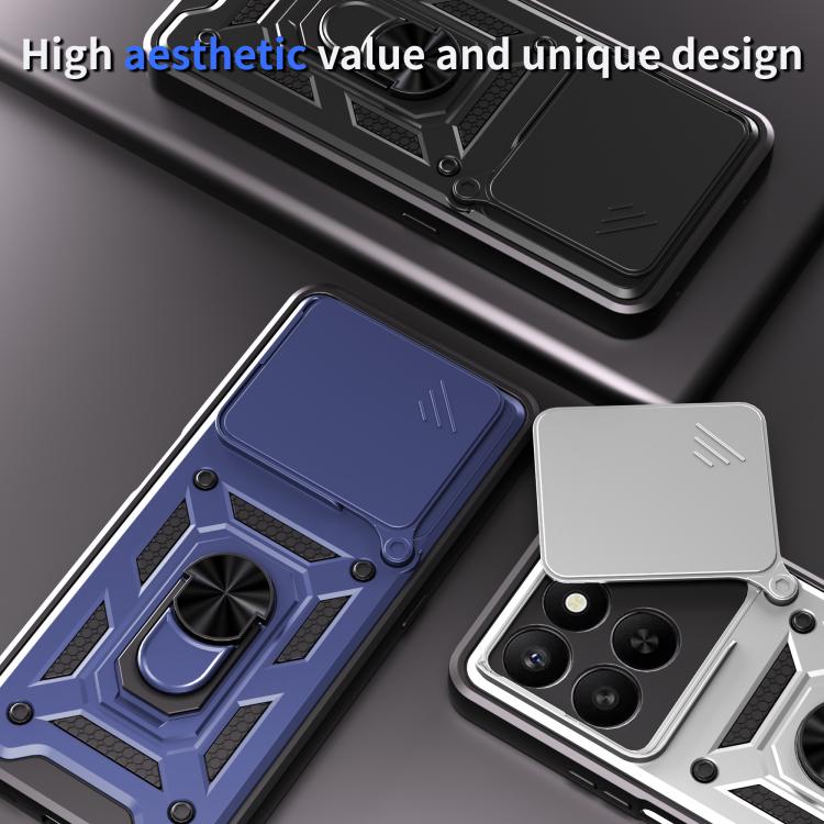 For Honor 400 Smart 5G / X7d 5G Sliding Camera Cover Design TPU+PC Phone Case