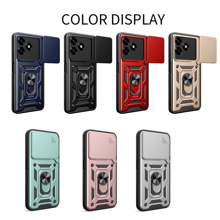 For Honor X5c Plus/X5c/Play10A 4G Sliding Camera Cover Design TPU+PC Phone Case