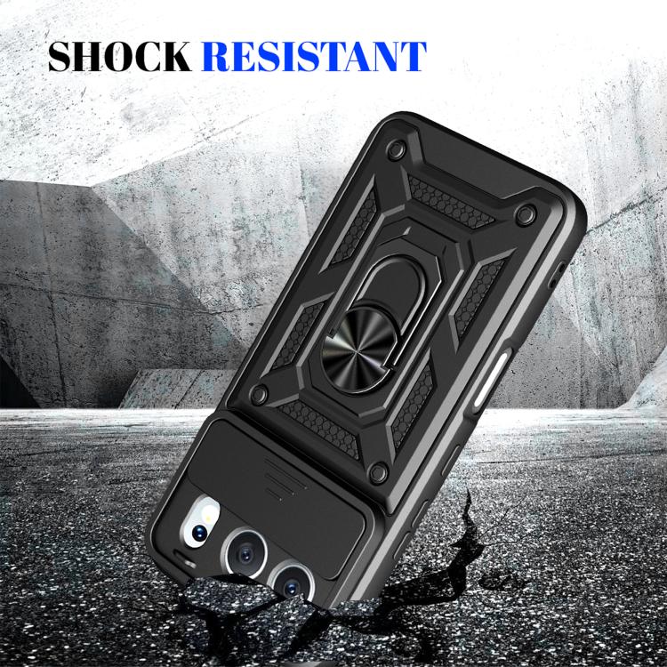 For Honor 500 Global 155.8mm Sliding Camera Cover Design TPU+PC Phone Case