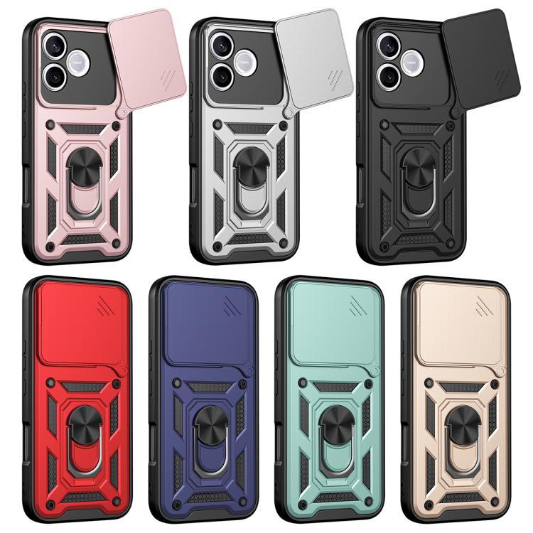 For Honor 600 Lite 5G Global Sliding Camera Cover Design TPU+PC Phone Case