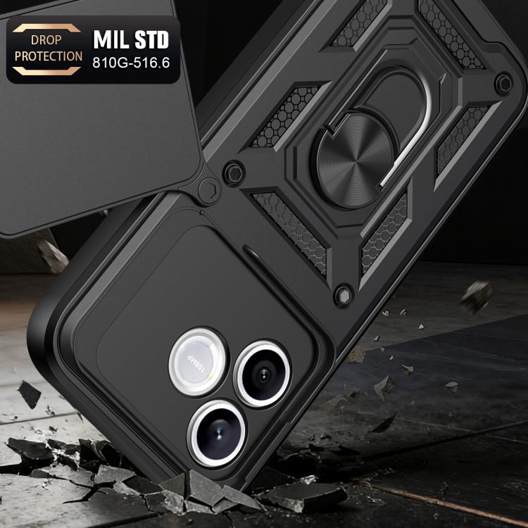 For Honor 600 Lite 5G Global Sliding Camera Cover Design TPU+PC Phone Case
