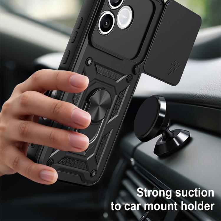 For Honor 600 Lite 5G Global Sliding Camera Cover Design TPU+PC Phone Case