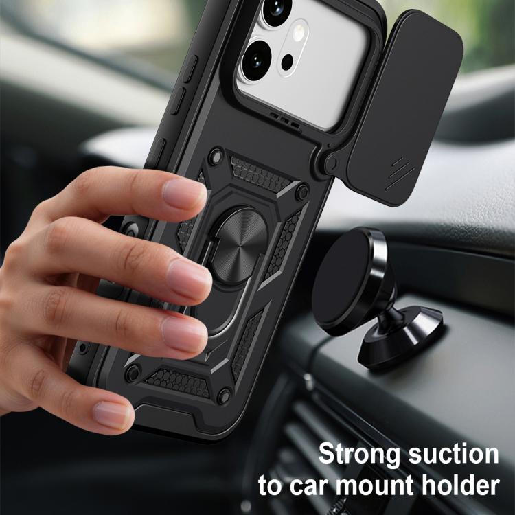 For Honor 600 / 600 Pro 5G Global Sliding Camera Cover Design TPU+PC Phone Case