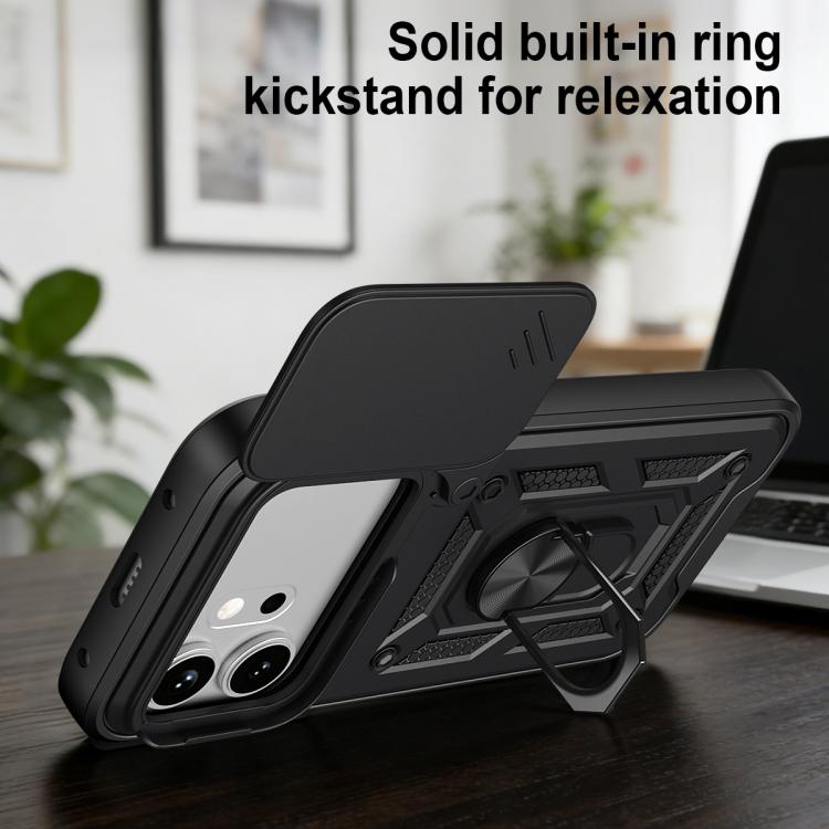 For Honor 600 / 600 Pro 5G Global Sliding Camera Cover Design TPU+PC Phone Case
