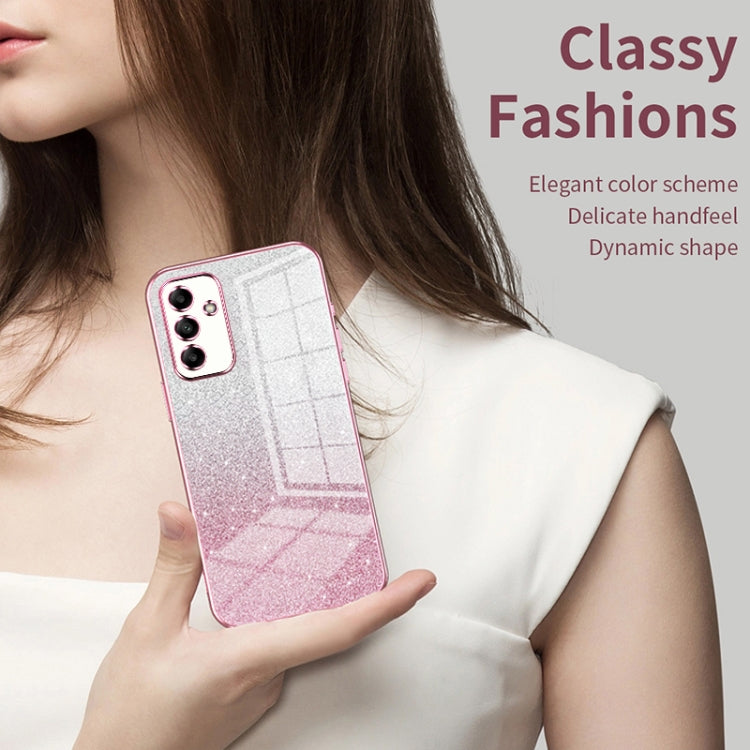 For Samsung Galaxy C55 Gradient Glitter Powder Electroplated Phone Case