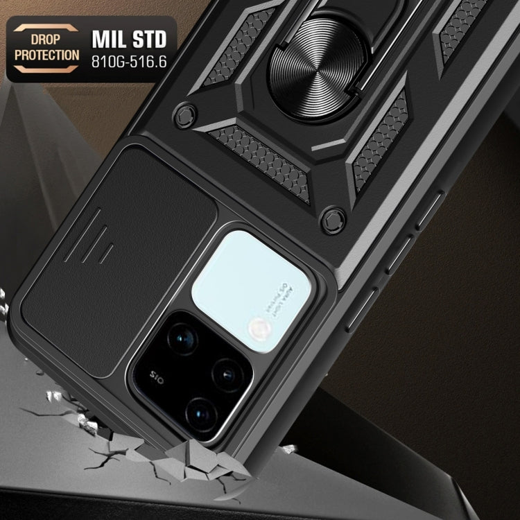 For vivo V30 / V30 Pro Sliding Camera Cover Design TPU+PC Phone Case