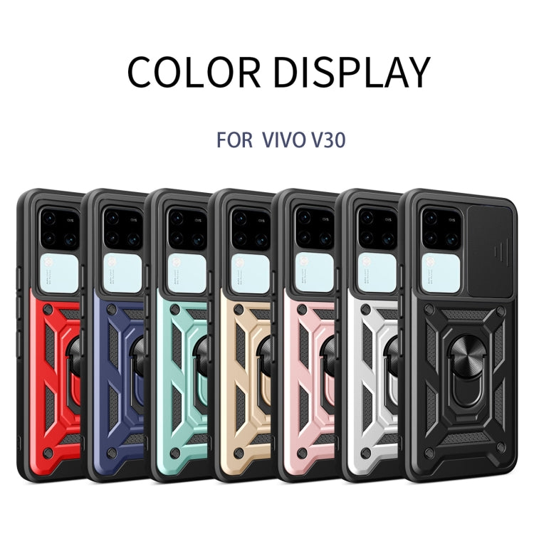 For vivo V30 / V30 Pro Sliding Camera Cover Design TPU+PC Phone Case