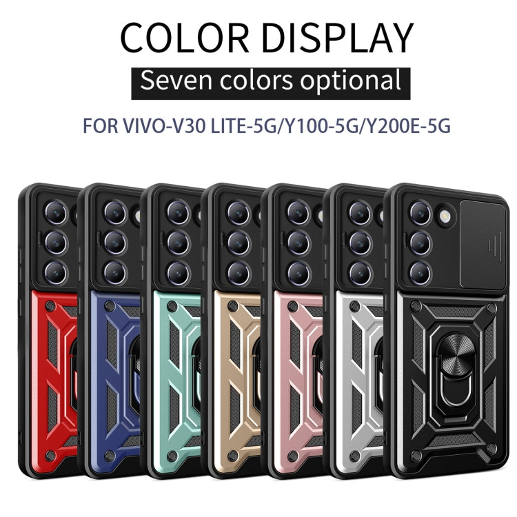 For vivo Y200e 5G Global Sliding Camera Cover Design TPU+PC Phone Case