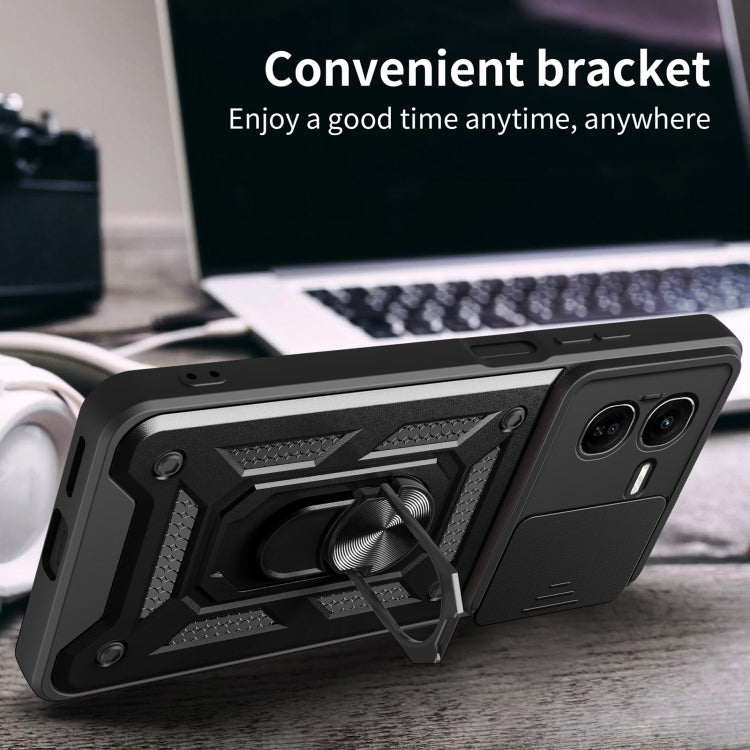 For vivo iQOO Z9x Sliding Camera Cover Design TPU+PC Phone Case