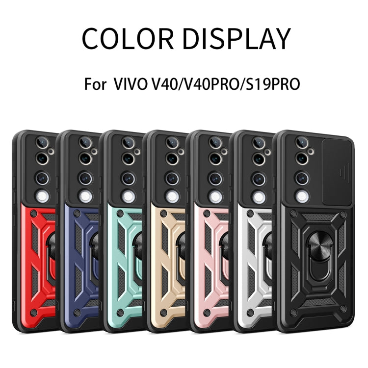 For vivo V40 / V40 Pro / S19 Pro Sliding Camera Cover Design TPU+PC Phone Case