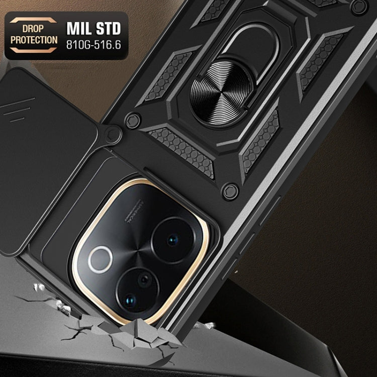 For vivo iQOO Z9s Pro 5G India Sliding Camera Cover Design TPU+PC Phone Case