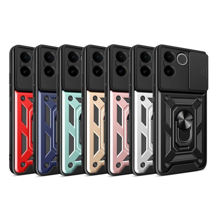 For vivo iQOO Z7 Pro 5G Global Sliding Camera Cover Design TPU+PC Phone Case