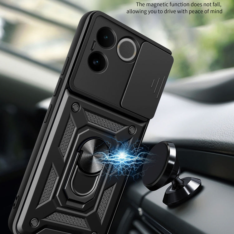 For vivo iQOO Z7 Pro 5G Global Sliding Camera Cover Design TPU+PC Phone Case