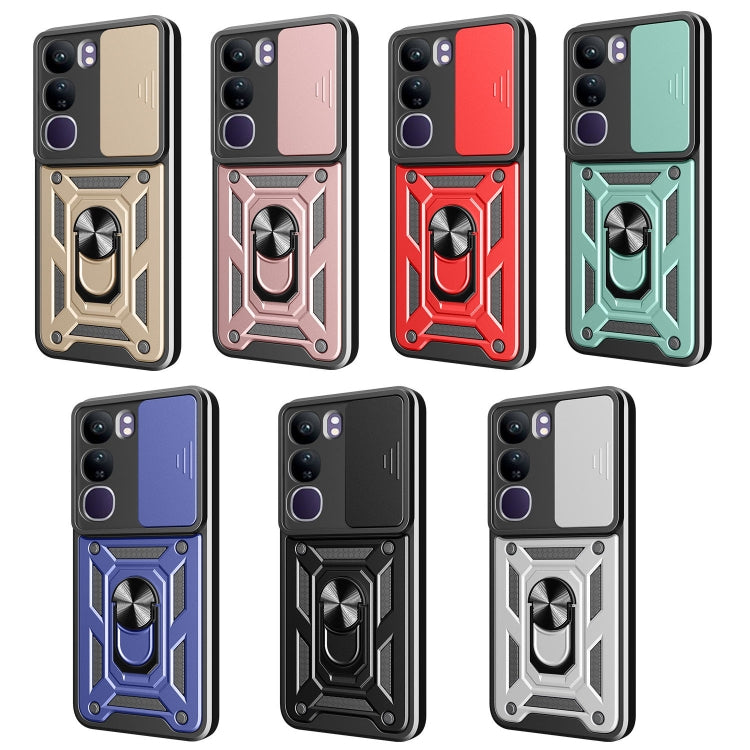 For vivo V40 Lite 5G IDN Sliding Camera Cover Design TPU+PC Phone Case