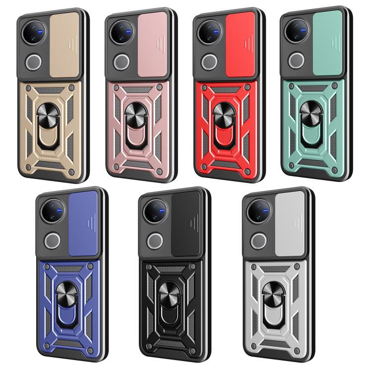 For vivo V50 5G Sliding Camera Cover Design TPU+PC Phone Case