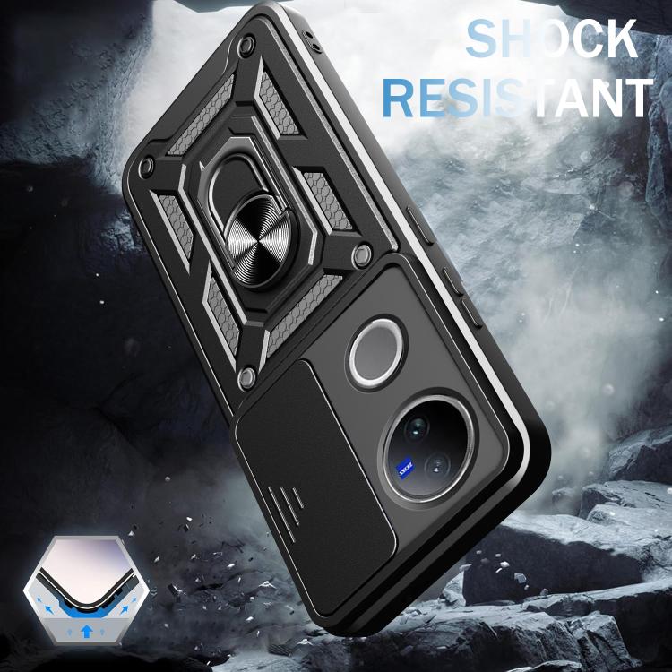 For vivo V50 5G Sliding Camera Cover Design TPU+PC Phone Case