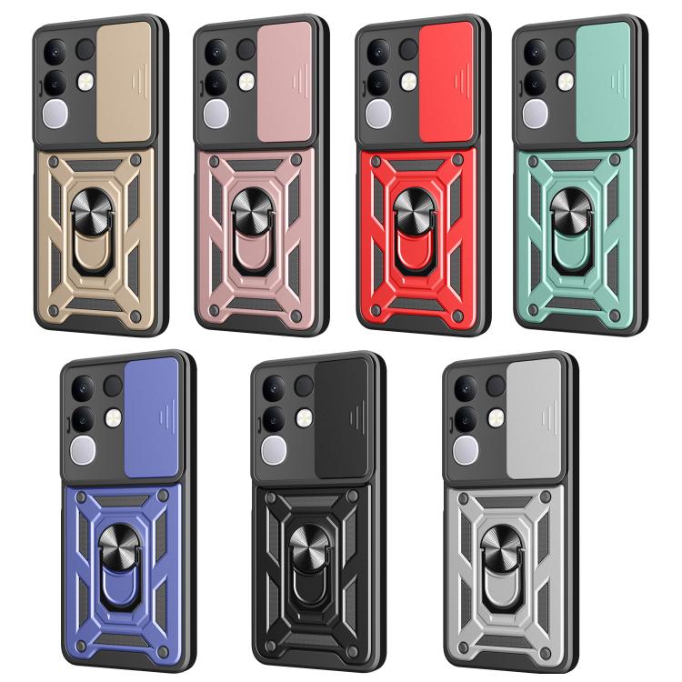 For vivo Y29 4G Sliding Camera Cover Design TPU+PC Phone Case