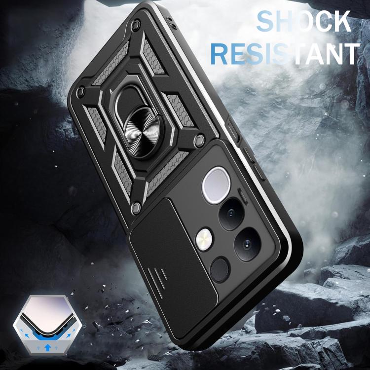 For vivo Y29 4G Sliding Camera Cover Design TPU+PC Phone Case
