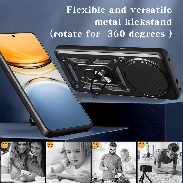 For vivo Y300 Pro Global Sliding Camera Cover Design TPU+PC Phone Case