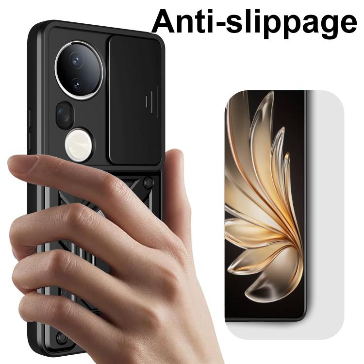 For vivo S20 Pro / T4 Ultra 5G Sliding Camera Cover Design TPU+PC Phone Case