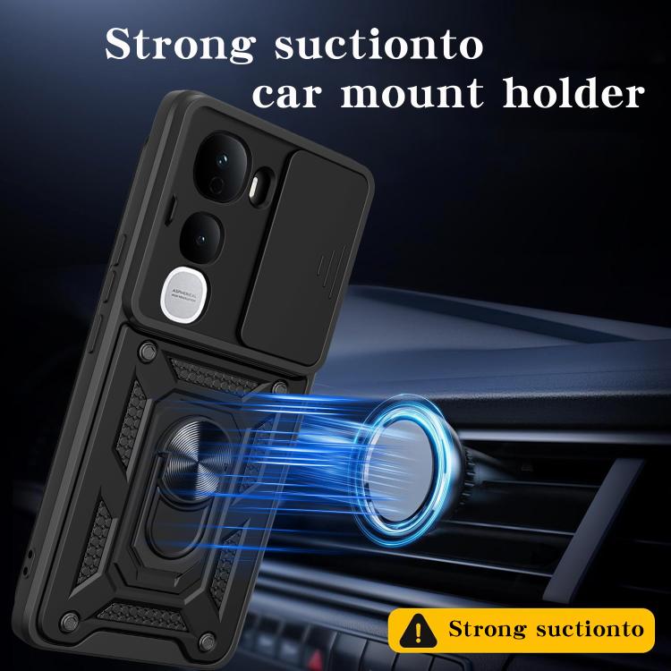 For vivo Y400 Pro 5G India Sliding Camera Cover Design TPU+PC Phone Case