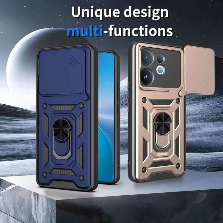 For vivo V60 5G Sliding Camera Cover Design TPU+PC Phone Case