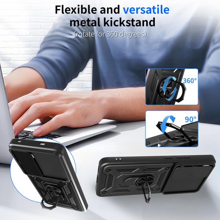 For vivo Y400 5G Sliding Camera Cover Design TPU+PC Phone Case
