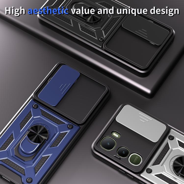 For vivo Y400 5G Sliding Camera Cover Design TPU+PC Phone Case