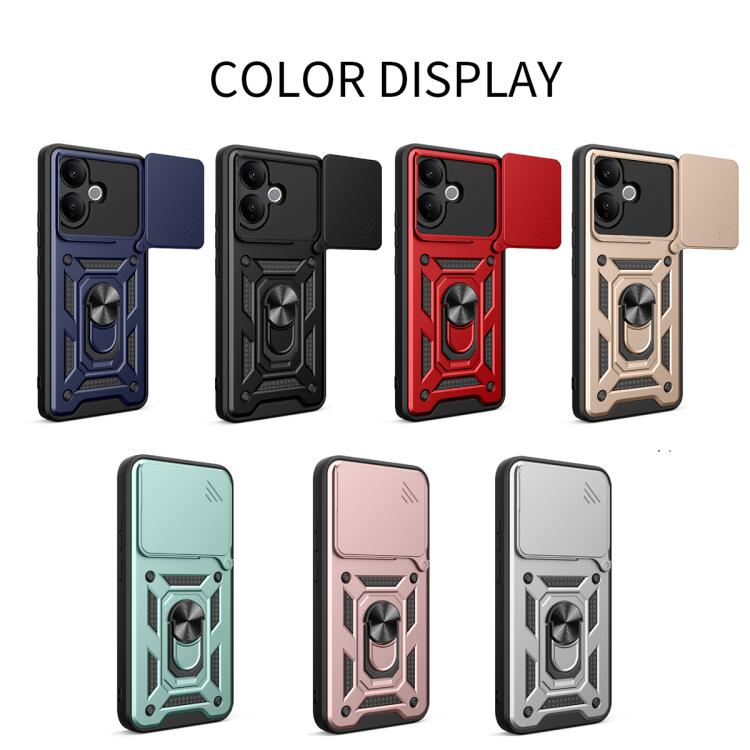 For vivo V60 Lite 4G / 5G Sliding Camera Cover Design TPU+PC Phone Case