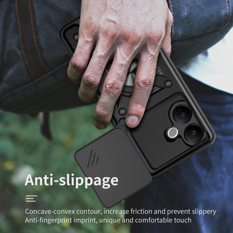 For vivo V60 Lite 4G / 5G Sliding Camera Cover Design TPU+PC Phone Case