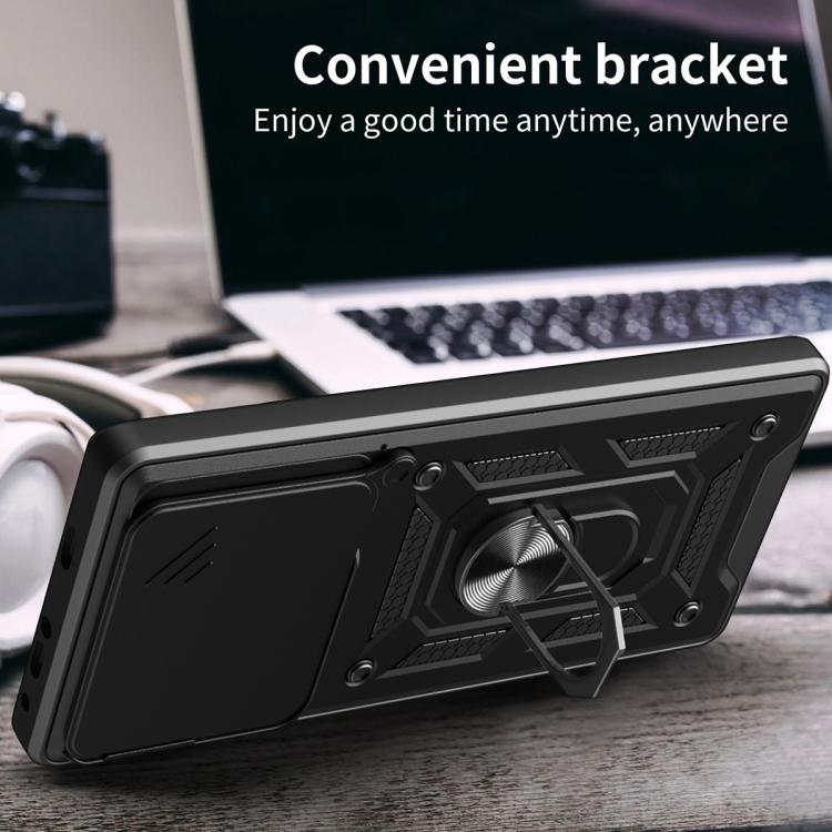 For vivo V60 Lite 4G / 5G Sliding Camera Cover Design TPU+PC Phone Case