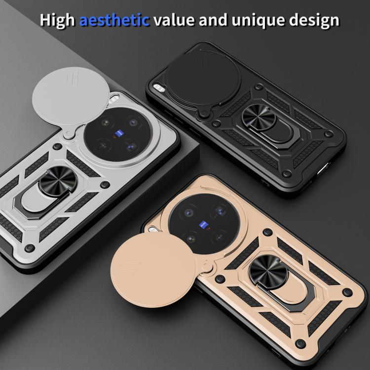 For vivo X300 Sliding Camera Cover Design TPU+PC Phone Case