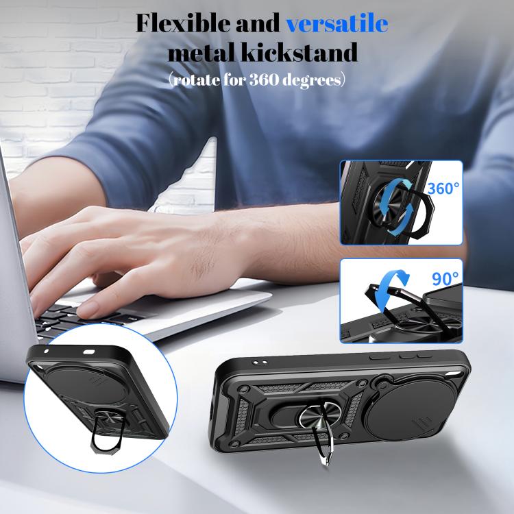 For vivo X300 Sliding Camera Cover Design TPU+PC Phone Case