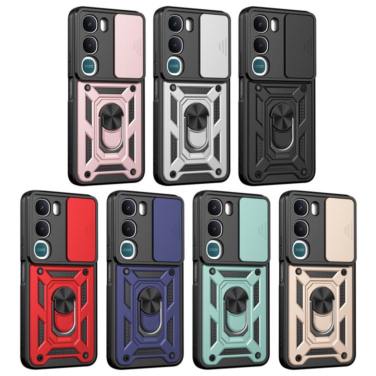 For vivo Y31 5G Global Sliding Camera Cover Design TPU+PC Phone Case
